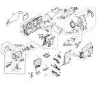 JVC GR-DVF21U cabinet parts diagram
