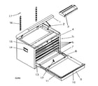 Craftsman 706597180 tool chest diagram