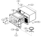 Kenmore 72160483000 oven cavity parts diagram