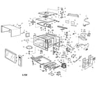Panasonic NN-C867BV cabinet parts diagram