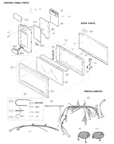 Control panel,door,miscellaneous