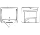 Panasonic CT-2022HE cabinet parts diagram