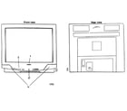 Panasonic CT-2512HCE cabinet parts diagram