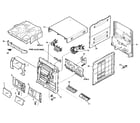 Aiwa NSX-AJ100 cabinet parts diagram