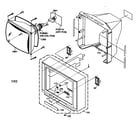 JVC AV-24F702 cabinet parts diagram
