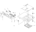 Aiwa XD-DV170 cabinet parts diagram