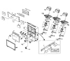 Sharp 64LHP4000 cabinet parts diagram