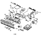 Denon ADV-700 cabinet parts diagram