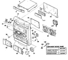 Sony MHC-RG40 cabinet parts diagram