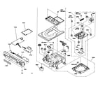 Toshiba SD-1600 cabinet parts diagram