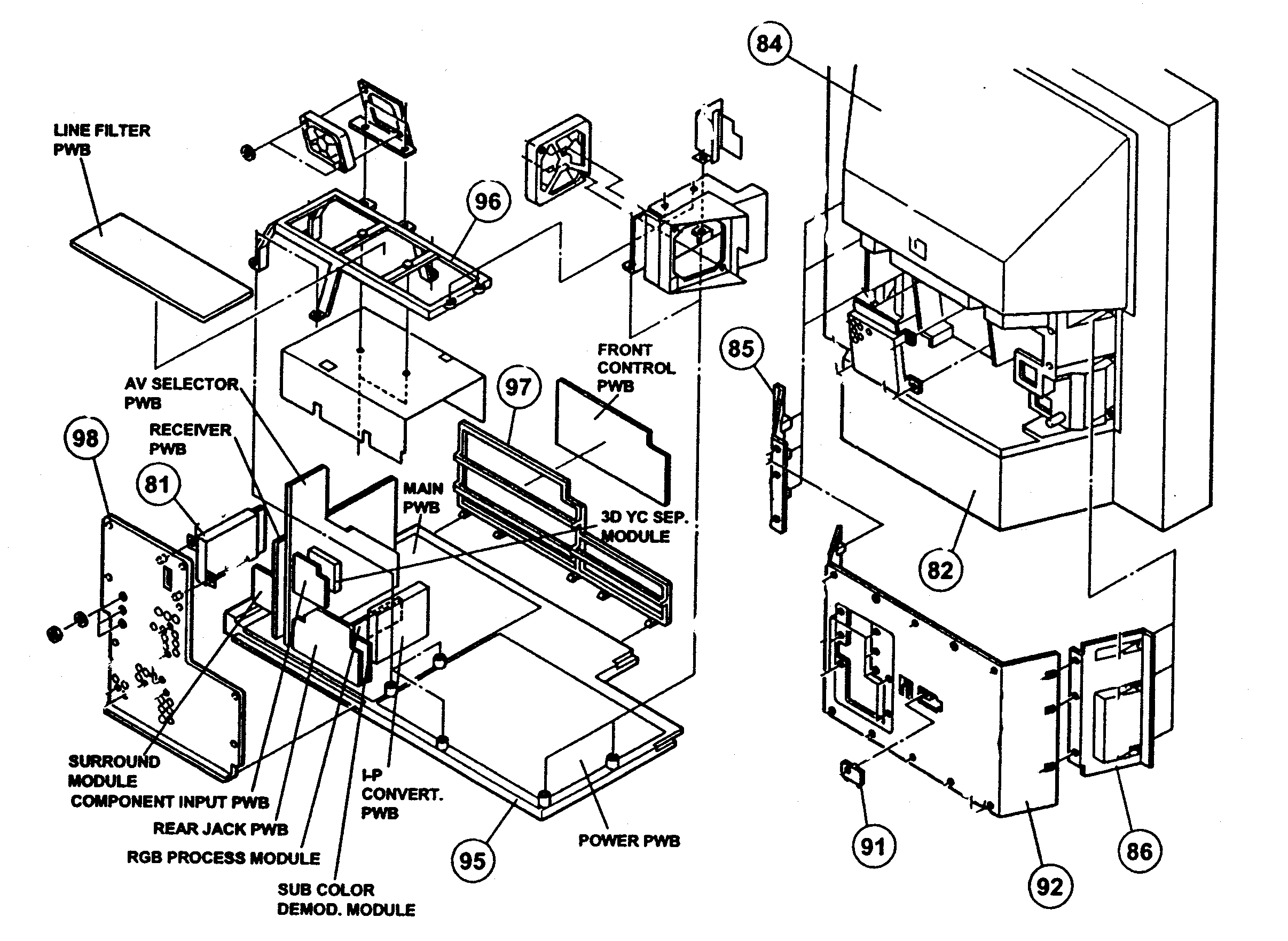 Back assy