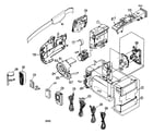 Panasonic PV-DV701 cabinet parts diagram