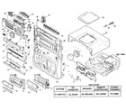 Aiwa Z-L500 cabinet parts diagram