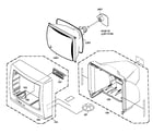 Toshiba 19A21 cabinet parts diagram