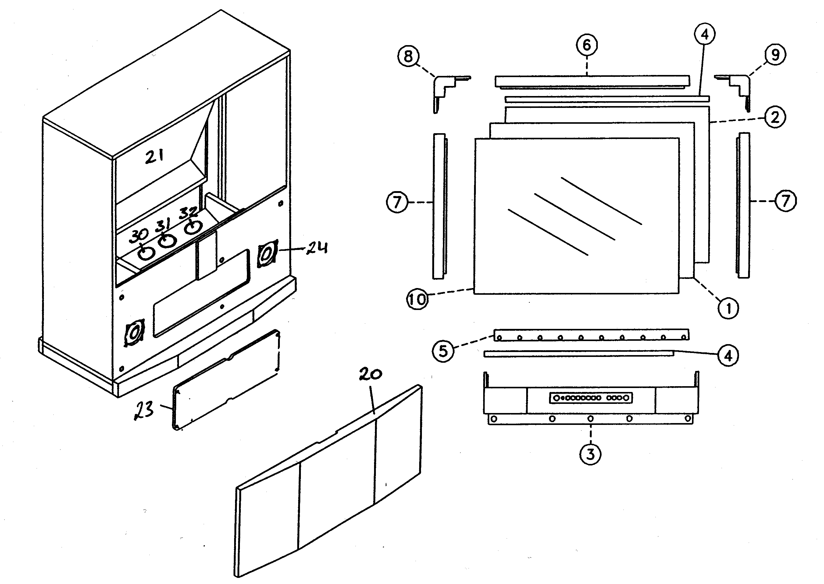 Cabinet parts