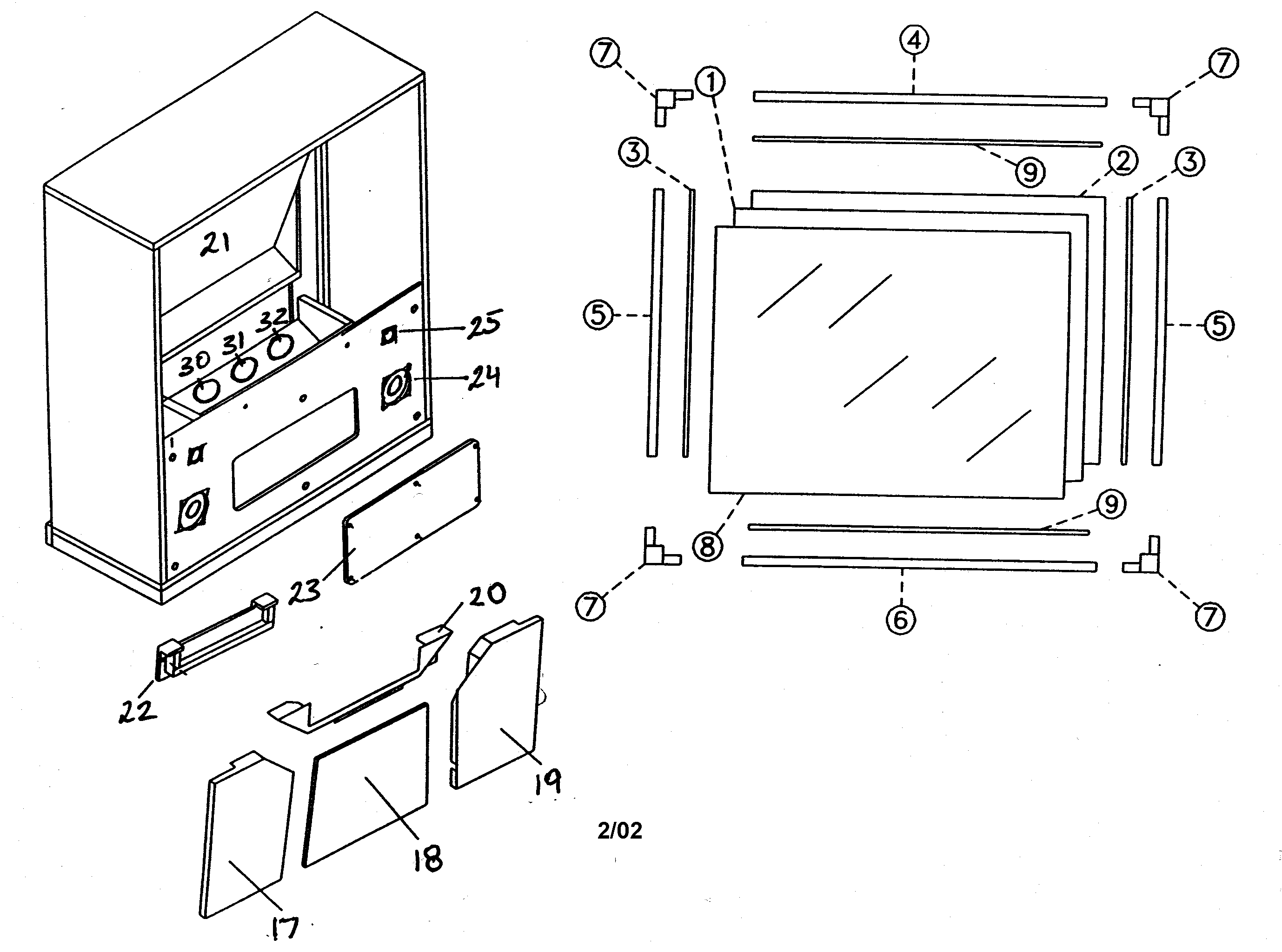 CABINET PARTS