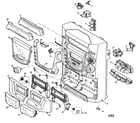 Panasonic SA-AK200 cabinet parts diagram