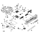 JVC XL-FZ158BK cabinet parts diagram