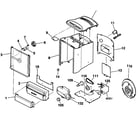 Sony HCD-EX100 cabinet parts diagram