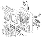 Panasonic SA-AK300 cabinet parts diagram