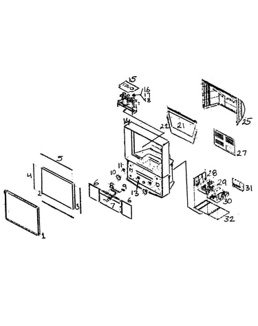 Cabinet parts/model pcj612rx