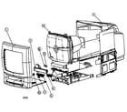 RCA T13066 cabinet parts diagram