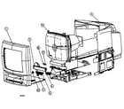 RCA T13208 cabinet parts diagram