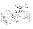 JVC TV-13142W cabinet parts diagram