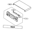 RCA VR651HF cabinet parts diagram