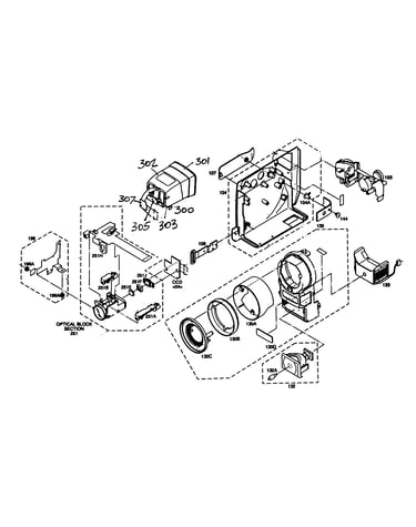 Lens assy/evf
