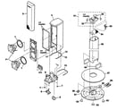 Sony SS-TS550 cabinet parts diagram