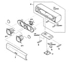 Sony SS-CT550 cabinet parts diagram