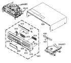 Sansui VRDVD4000B cabinet parts diagram