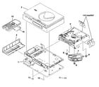 Sony DVP-F21 cabinet parts diagram