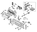 Yamaha RX-V800 cabinet parts diagram