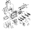 Panasonic PV-DV221 cabinet parts diagram
