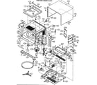 Sharp R-630DSA oven cabinet parts diagram