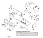 Sony STR-DE575 cabinet parts diagram