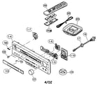 Yamaha RX-V420 cabinet parts diagram