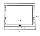 Panasonic CT-20SX12DF cabinet parts diagram