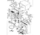 Sharp R-610DSA oven/cabinet diagram