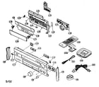 Yamaha HTR-5490 cabinet parts diagram