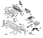 Yamaha RX-V2200 cabinet parts diagram