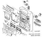 Panasonic SA-AK100P cabinet parts diagram