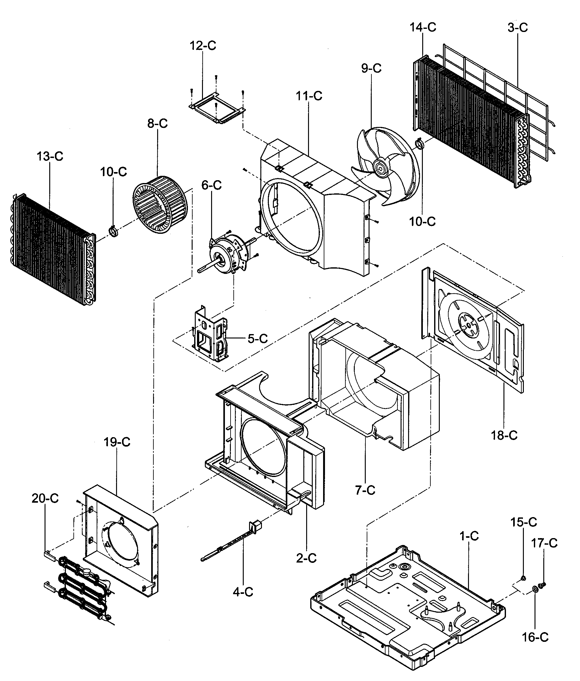 Air handling/cycle parts