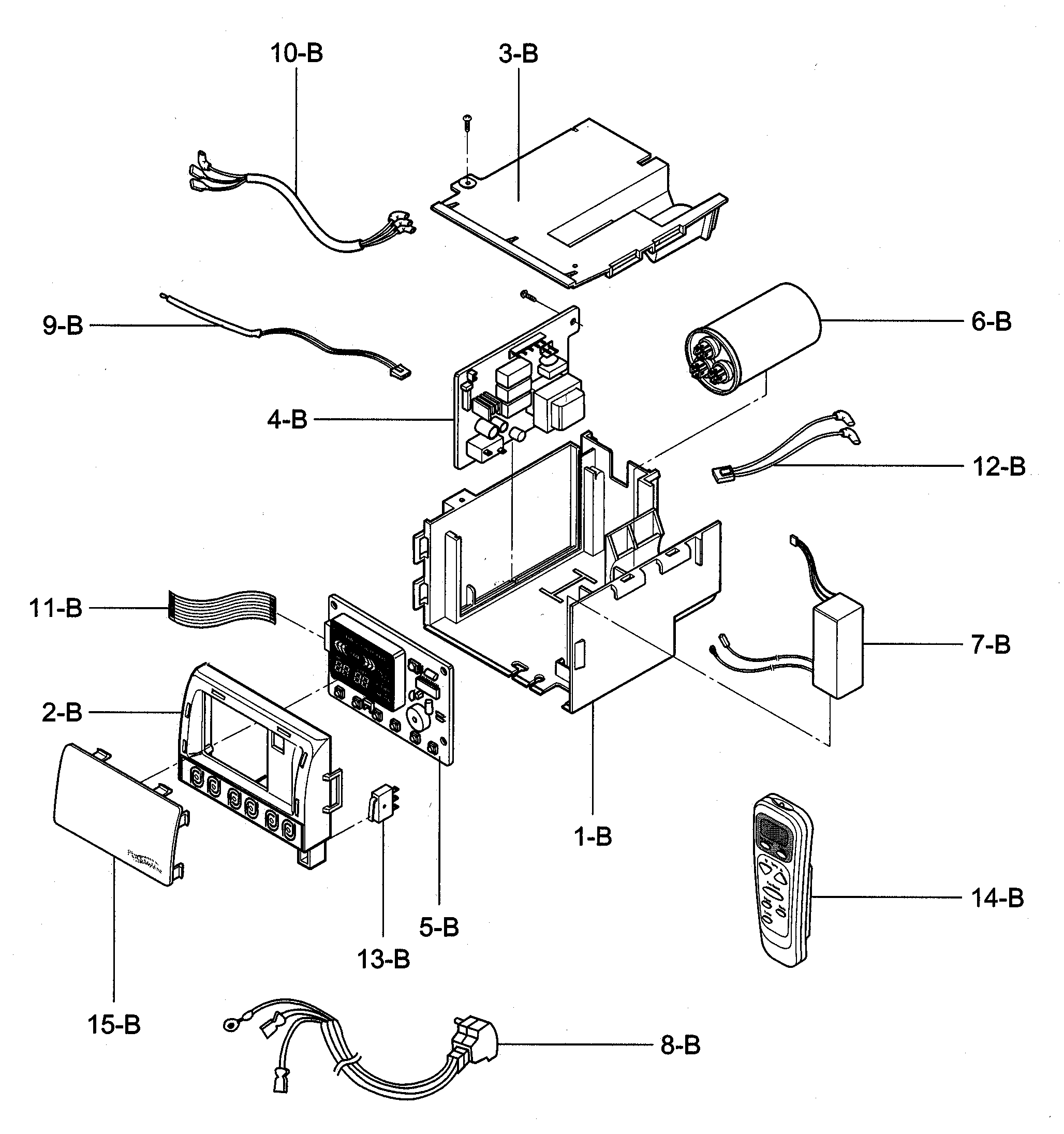 Control box assy