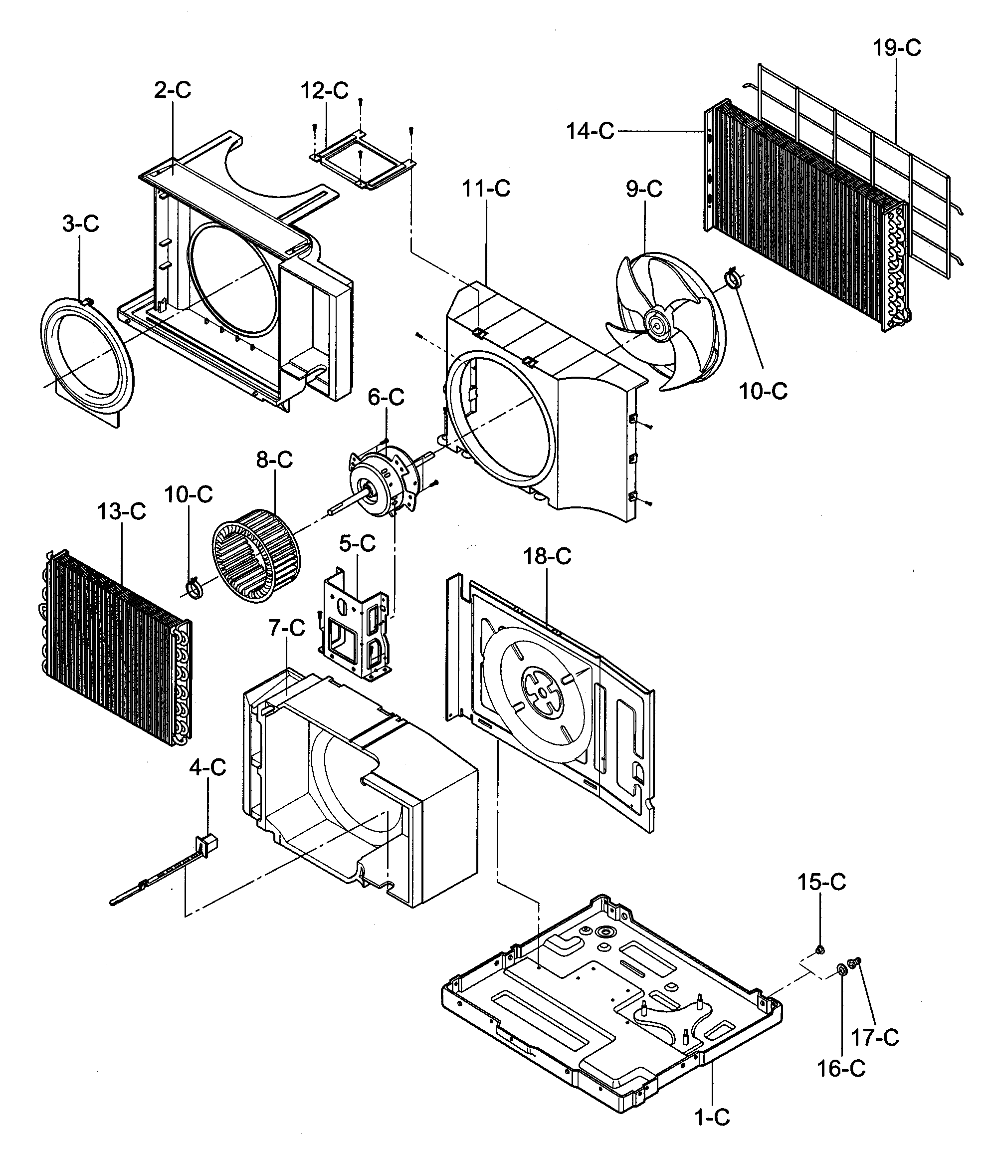 Air handling/cycle parts