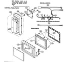 Sharp R-209EKA control panel/door parts/miscellaneous diagram