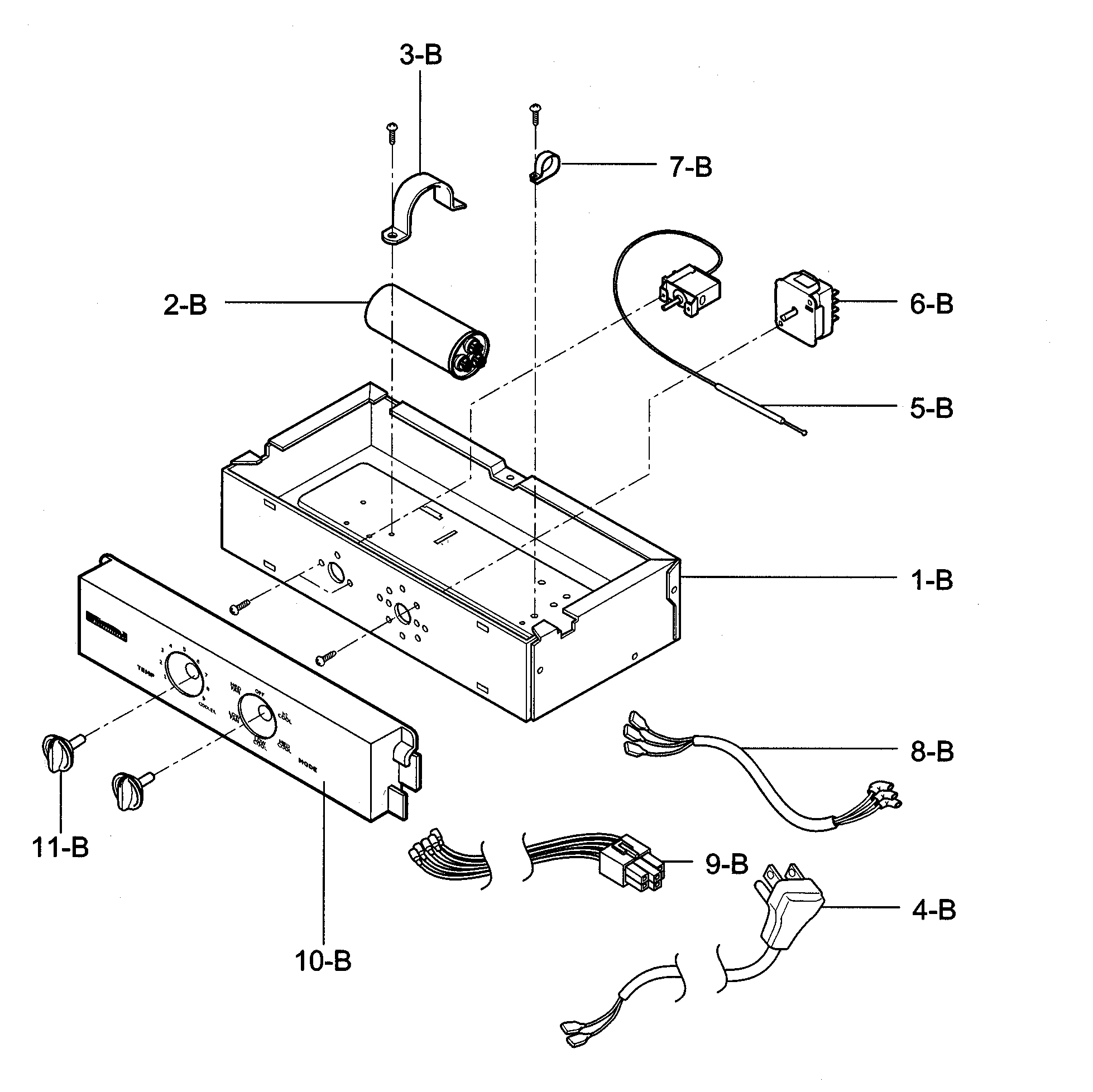 Control box assy