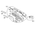 Aiwa XC-RW700 cabinet parts diagram